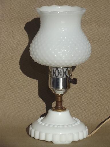 photo of vintage milk glass lamps collection, cottage style vintage electric lighting #2