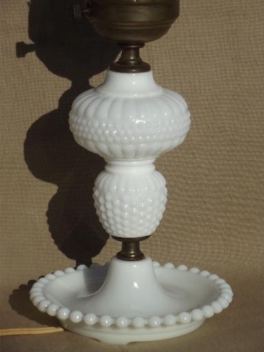 photo of vintage milk glass lamps collection, cottage style vintage electric lighting #3