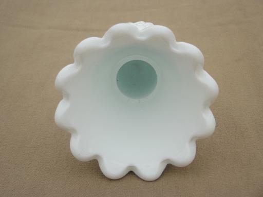 photo of vintage milk glass pineapple vase or match holder, Imperial pineapple? #3