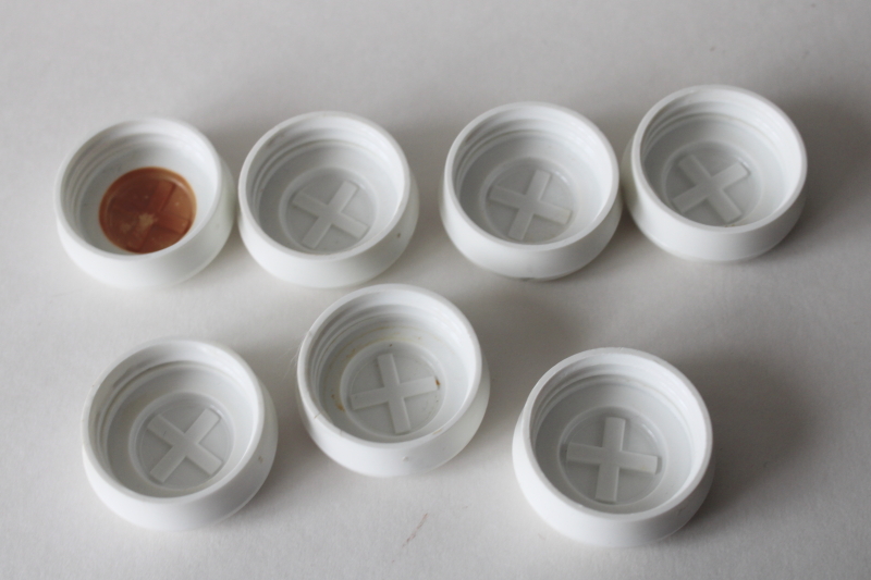 photo of vintage milk glass spice jars set, Indiana glass or Hazel Atlas? #5