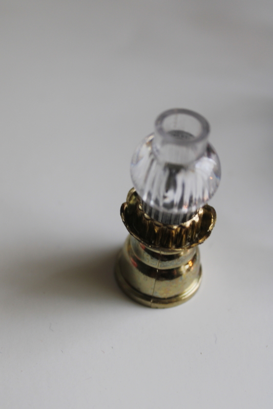 photo of vintage mini lights, old fashioned hurricane lamp clip type midget bulb Christmas lights  #5