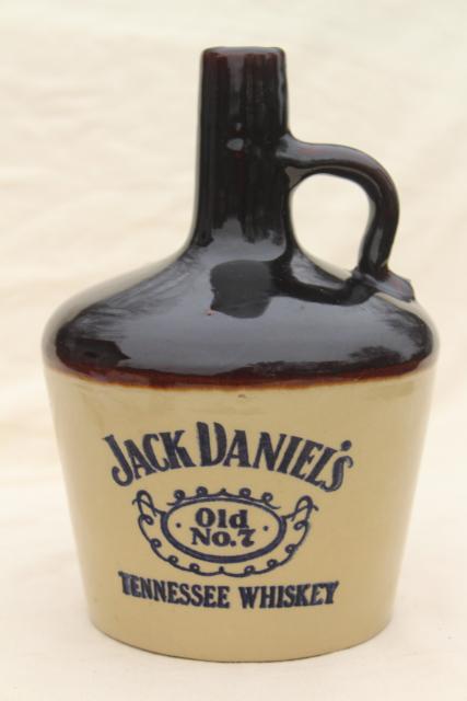 photo of vintage motto jug, stoneware Jack Daniels whiskey bottle Make it the Best We Can #2