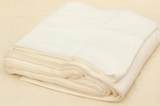 photo of vintage natural unbleached cotton gauze cheese cloth fabric yardage, 10 yds 36 wide #1