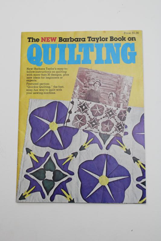 photo of vintage needlework booklet, full size quilt patterns, 30 quilting designs #1