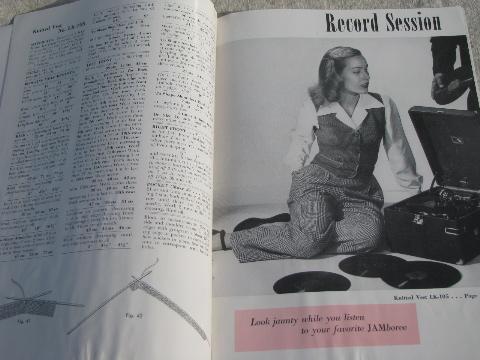 photo of vintage needlework booklets lot, learn to knit/crochet w/ patterns, tips #7