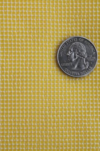 photo of vintage nylon sheer crinkle fabric, pale yellow nylon plisse for shirts or lingerie #2