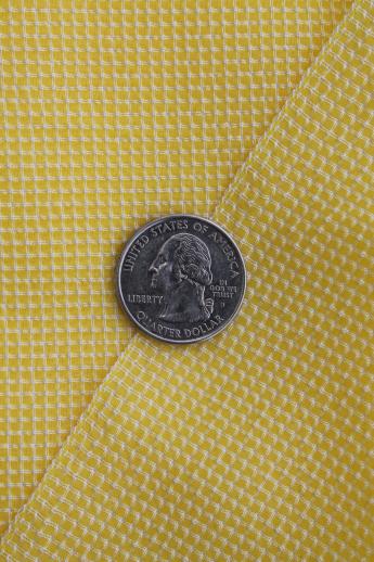 photo of vintage nylon sheer crinkle fabric, pale yellow nylon plisse for shirts or lingerie #3