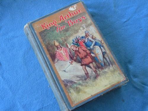 photo of vintage old King Arthur for Boys illustrated w/color litho art cover #1