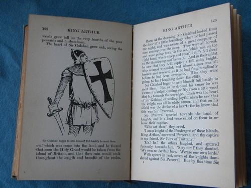 photo of vintage old King Arthur for Boys illustrated w/color litho art cover #3