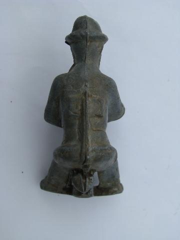 photo of vintage old cast metal driving figure for old toy truck or tractor #3