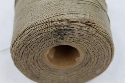 photo of vintage olive green drab heavy duty cord sewing thread for canvas tents, luggage etc. #5