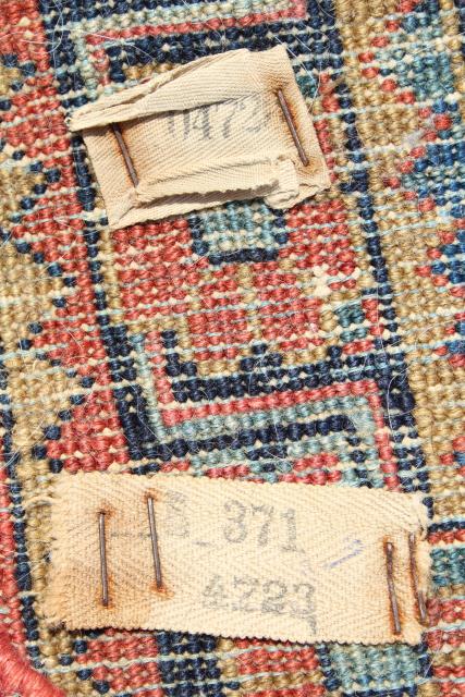 photo of vintage or antique persian rugs, small shabby wool carpets to layer or upcycle #5