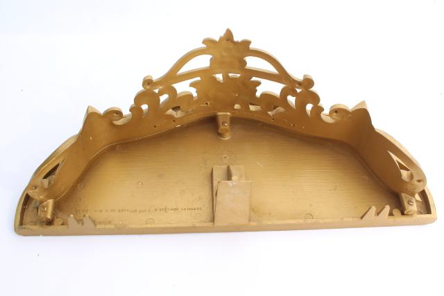 photo of vintage ornate gold rococo bracket shelf, small wall mount hanging shelf #10