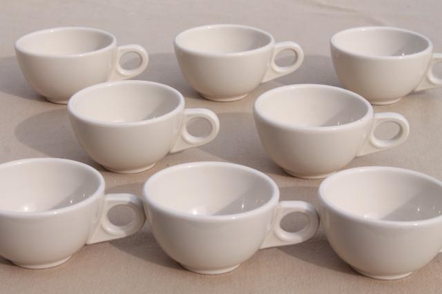 photo of vintage oven proof dishes Homer Laughlin ironstone china restaurant ware coffee cups #1