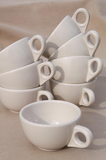 photo of vintage oven proof dishes Homer Laughlin ironstone china restaurant ware coffee cups #2