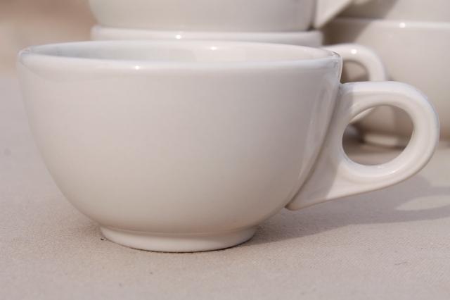 photo of vintage oven proof dishes Homer Laughlin ironstone china restaurant ware coffee cups #3