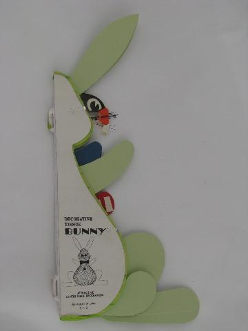 photo of vintage paper Easter bunny decoration, honeycomb tissue marked Japan #3