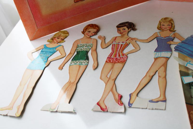 photo of vintage paper dolls, Whitman Little Ballerina cut out doll book 1950s 60s #4