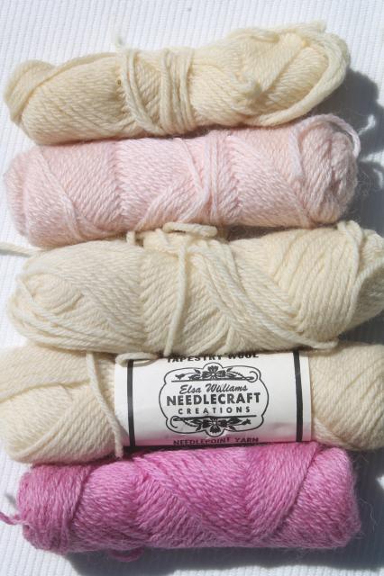 photo of vintage persian crewel yarn lot, pure wool yarns for embroidery & tapestry wool crewelwork #9