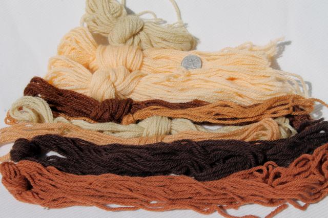 photo of vintage persian crewel yarn lot, pure wool yarns for embroidery & tapestry wool crewelwork #14