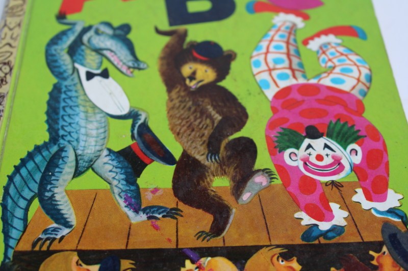 photo of vintage picture book The Little Golden ABC copyright 1951 Little Golden Book  #2