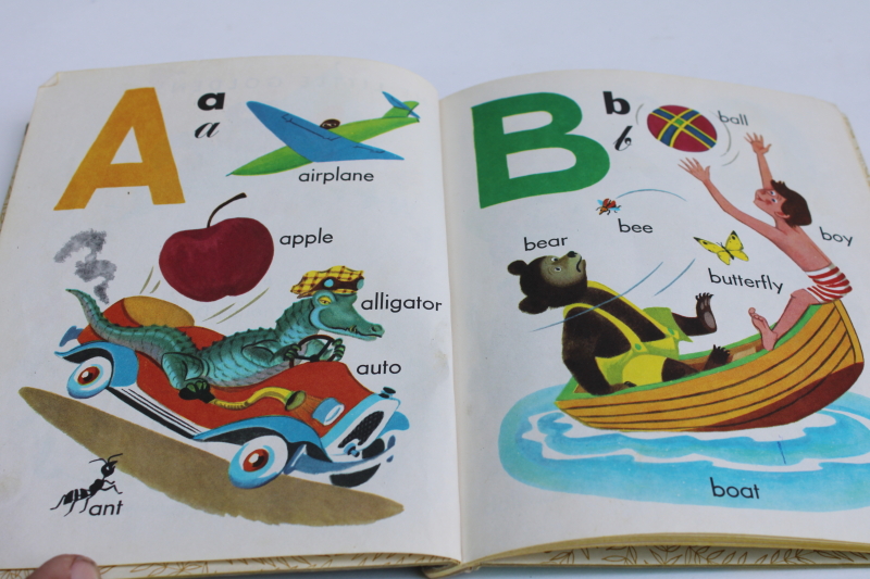 photo of vintage picture book The Little Golden ABC copyright 1951 Little Golden Book  #4