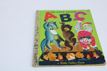 vintage picture book The Little Golden ABC copyright 1951 Little Golden Book 
