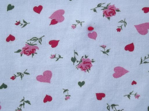 photo of vintage pink and blue feed sack print cotton whole cloth tied quilt comforters #5