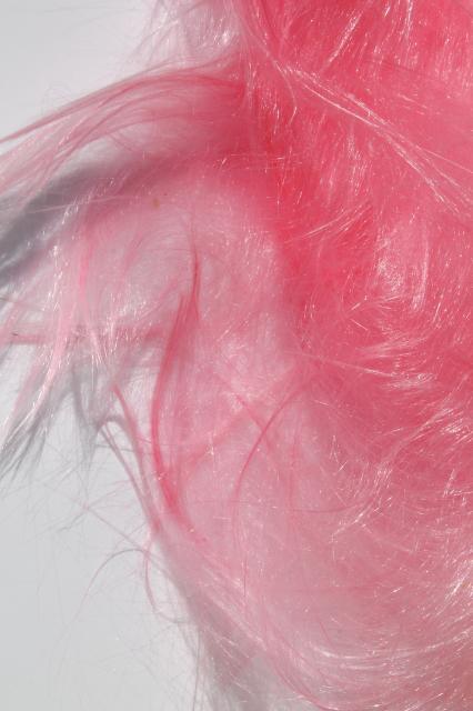 photo of vintage pink angel hair spun glass for Christmas ornaments, retro holiday decorations #2