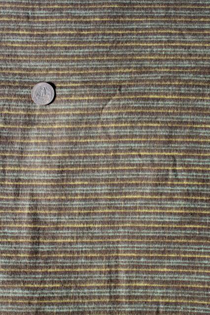 photo of vintage plaid cotton flannel fabric, heavyweight brushed flannel camp jacket lining material #4