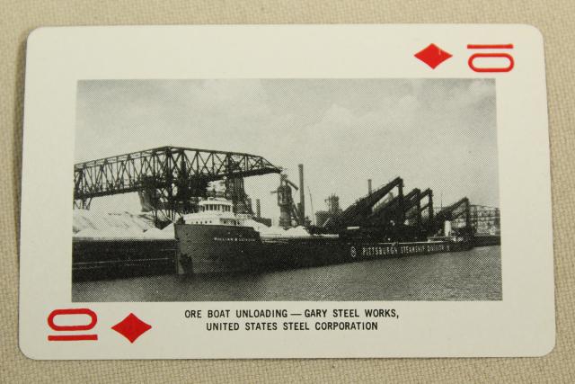 photo of vintage playing cards, Gary Indiana 1906 1956 history architecture landmarks black & white photos #12