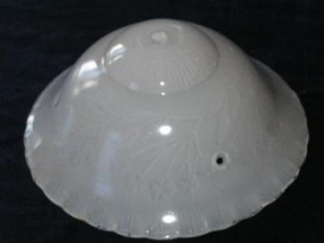 catalog photo of vintage pressed glass light shade