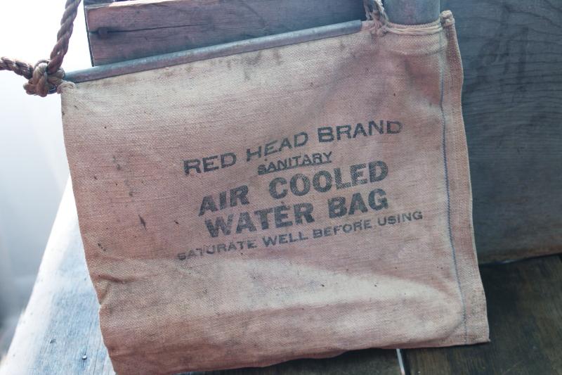 photo of vintage printed canvas Red Head Brand Air Cooled Sanitary Water Bag #8