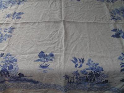 photo of vintage printed flowers / fruit kitchen tablecloths, 5pc lot #4