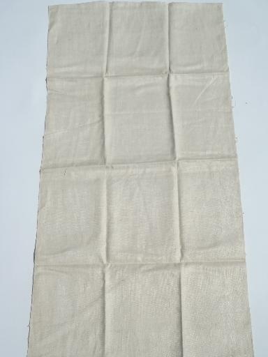 photo of vintage pure linen kitchen towels, never used towels for each day of the week #2