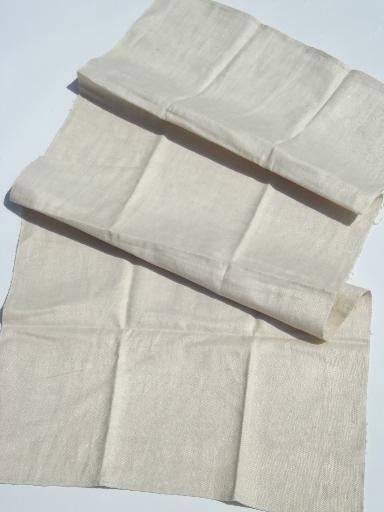 photo of vintage pure linen kitchen towels, never used towels for each day of the week #3