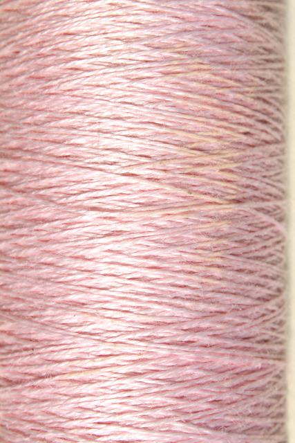 photo of vintage pure linen thread for sewing, lace making or embroidery, pale pastel colors #15