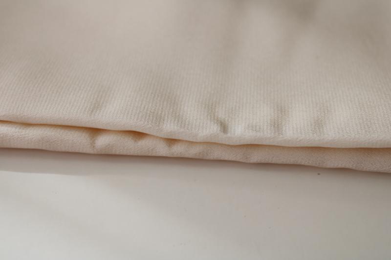 photo of vintage pure silk fabric, habotai pale creamy vanilla white for dyeing, wedding sewing #3