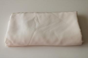 catalog photo of vintage pure silk fabric, habotai pale creamy vanilla white for dyeing, wedding sewing