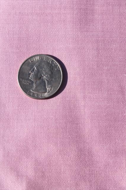 photo of vintage quilting fabric, solid color lavender polished cotton chintz #1