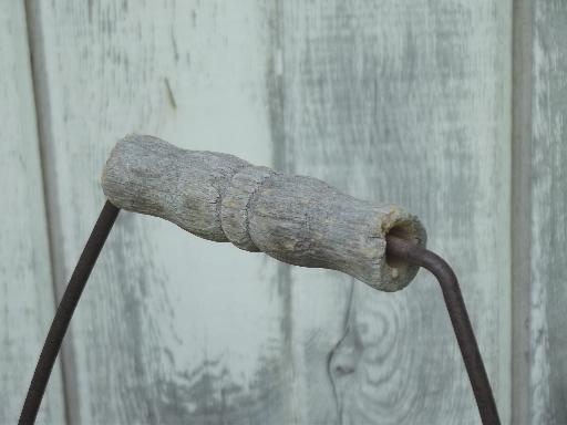 photo of vintage radiator water can, galvanized zinc watering can w/ old patina  #6