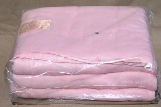photo of vintage rayon / cotton electric blanket, soft pink plush blanket mint in package #3