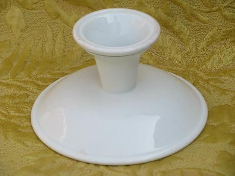 photo of vintage restaurant china dessert stand, compote pedestal bowl w/ band #3