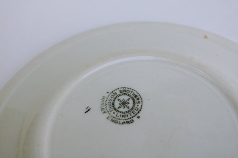photo of vintage restaurant china plate made for the Millstone Inn Hathersage Sheffield England  #4