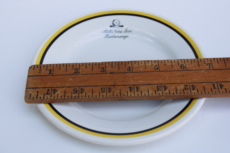 photo of vintage restaurant china plate made for the Millstone Inn Hathersage Sheffield England  #5