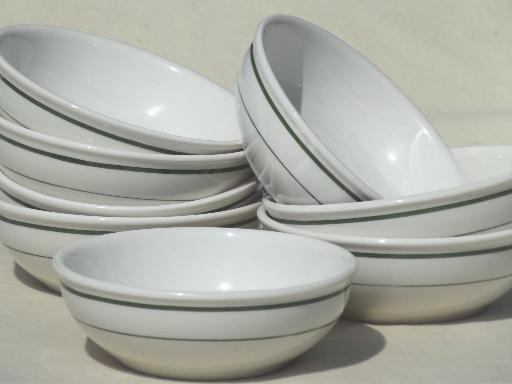 photo of vintage restaurant ware china, diner soup / stew / chili bowls set of 8 #1