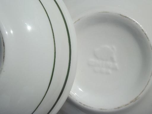 photo of vintage restaurant ware china, diner soup / stew / chili bowls set of 8 #5