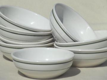 catalog photo of vintage restaurant ware china, diner soup / stew / chili bowls set of 8