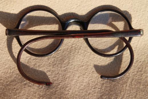 photo of vintage round bakelite eyeglasses, round frame glasses, Harry Potter frames #6