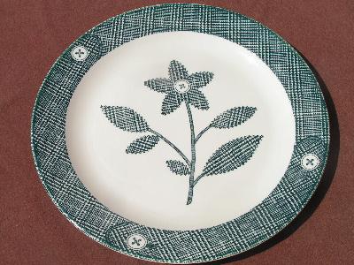 photo of vintage royal scot, plaid pattern cake plate #1